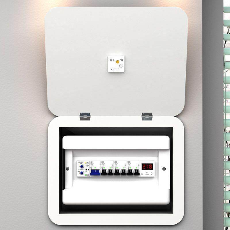 现代简约电表箱装饰画带钟表挂钟电闸遮挡挂画配电箱时钟免打孔