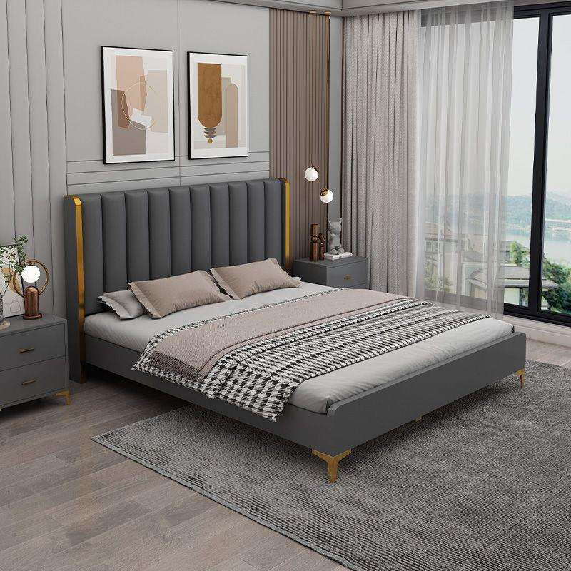 实木床双人1.8x2米主卧家用1.5米小户型出租屋用经济型1.2m单人床