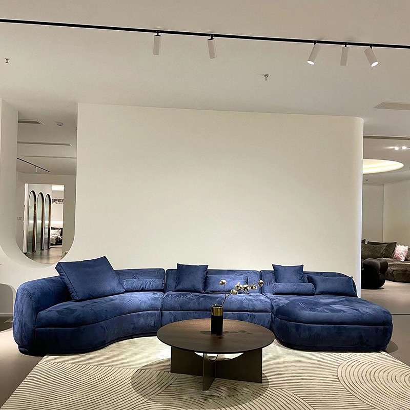 Baxter弧形沙发意式极简轻奢客厅大小户型布艺异形设计师沙发工厂