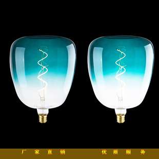 新款 led软灯丝鹅蛋B140巨型软灯丝灯泡彩色渐变软灯丝灯