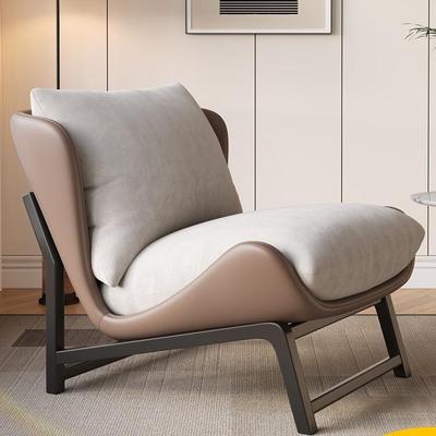 北欧单人沙发椅现代简约阳台休闲椅意式极简客厅老虎椅设计师躺椅