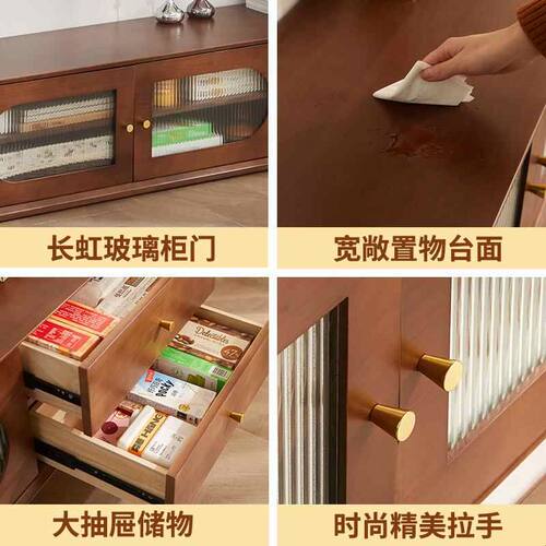 欧雅逸家实木电视柜客厅落地茶几电视柜组合小户型家用带腿电视柜