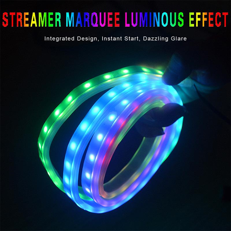 NVH灯汽车ELD车门灯改七彩流光跑马侧门流水转向灯氛围迎宾装饰灯