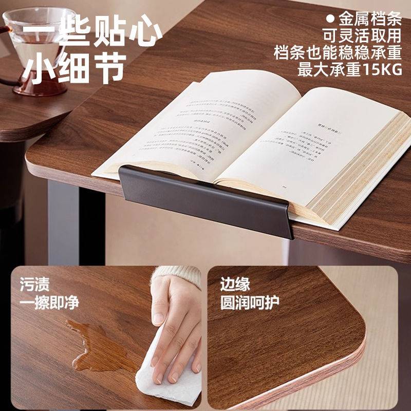 电脑桌子可移动气压升降翻转桌宿舍家用沙发床边学习办公桌站立式