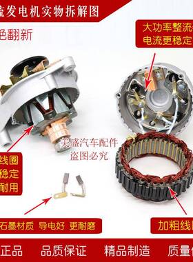 SPF农用车时风三轮拖拉机合力车柴油机JF11F2叉A硅整流J发电机112