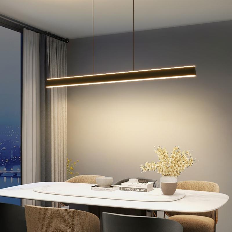 一字餐灯现代约办公简室长条灯上CD9961下厅发光餐桌台灯吧灯具餐