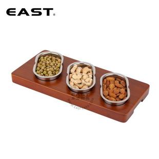 387EAT东食方厨具 S柚木头三不锈钢物架