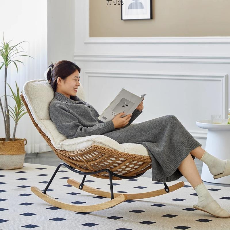 GCY网红摇摇椅藤编藤大人虾成人家用可躺睡躺椅阳台客厅龙懒人可