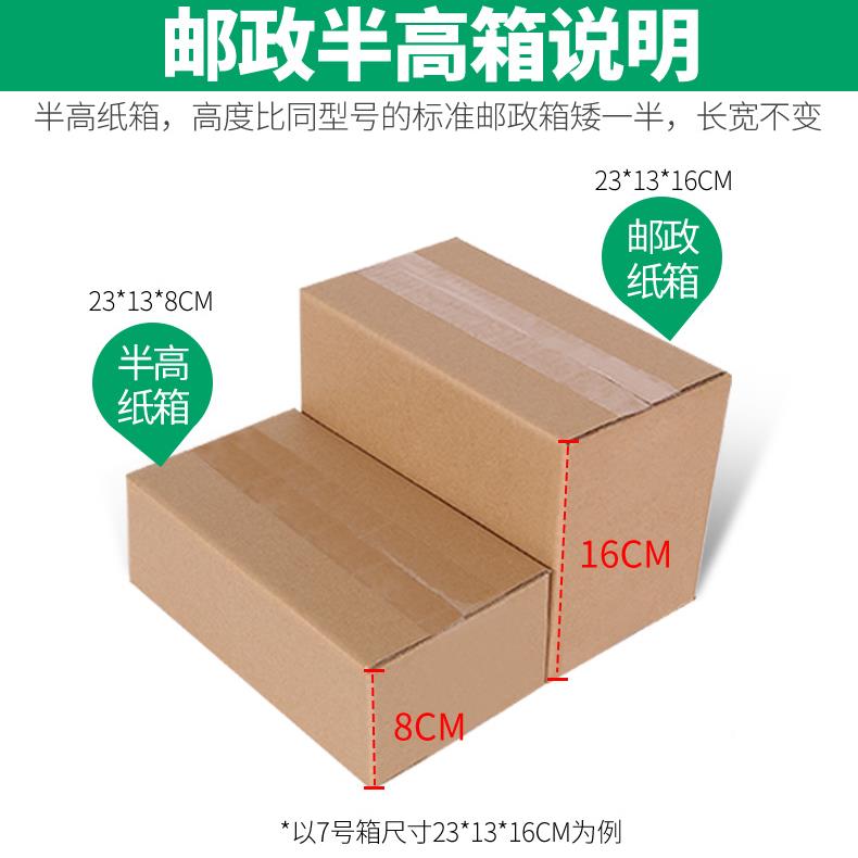 袋装纸箱快递打箱半高邮政箱加硬包大号搬PNV箱家箱收纳子定做瓦
