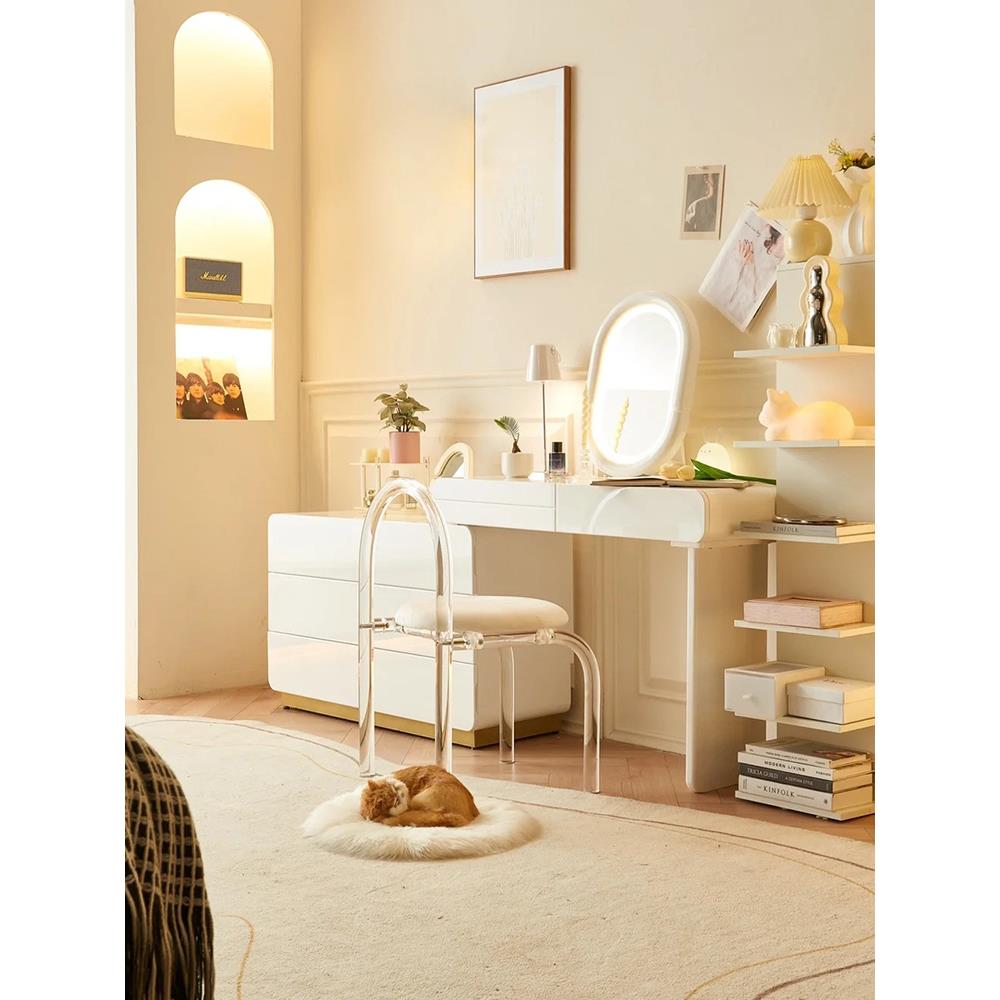 化椅妆凳子T6964997女生卧室梳妆透凳网红梳妆台亚克椅子简约餐力