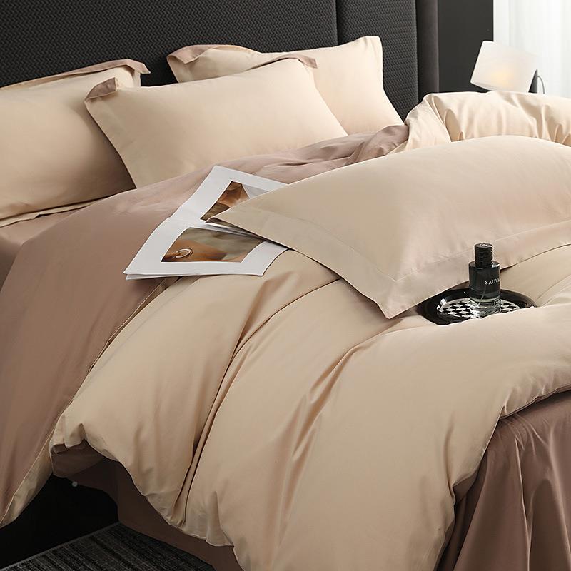 高床端100S加厚YGL笠磨毛全棉四件套纯棉床单轻被套三件套奢秋冬