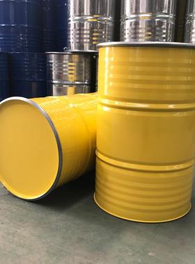 开口桶烤桶0加20L厚铁桶化工桶柴油桶漆包NVW装桶黄色内涂油漆桶