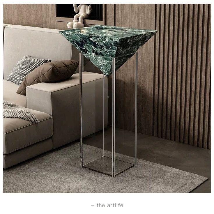 意亚克力极悬简理石新款客厅高端式花架沙发轻NQV奢浮方形茶大几