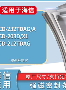 适配海信冰箱BCD-232TDAG/A 203D/X1 212TDAG门密封条磁性皮条圈