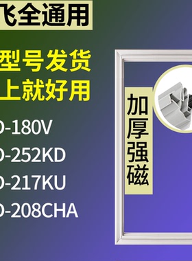 适配新飞冰箱BCD-180V 252KD 217KU 208CHA门密封条磁性吸力胶条