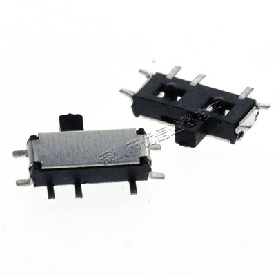 MSK12C02 3脚拨动开关 三脚贴片 白/黑柄 MP3 MP4用 小型滑动开关