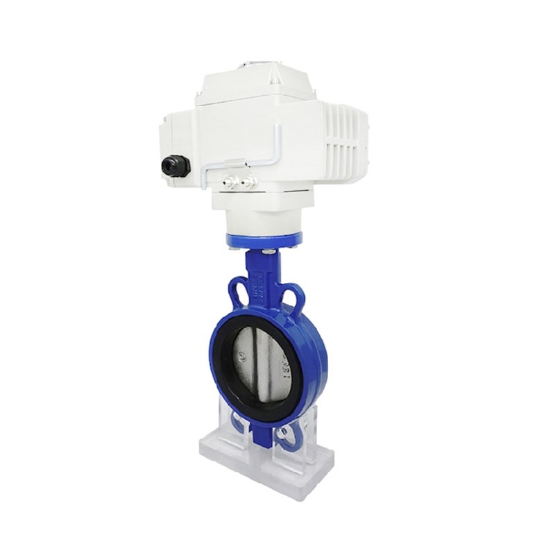 电动蝶阀D971X-16对q夹式软密封四氟球墨不锈钢铸铁调节开关220V2