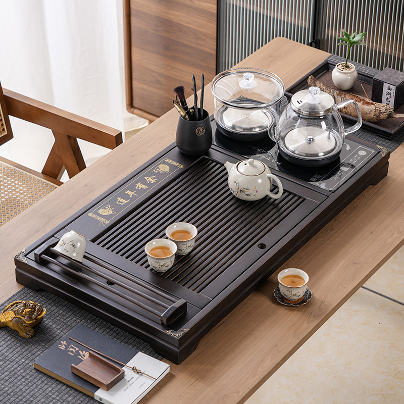 全自动一体实木茶盘茶台家用整套整套茶具