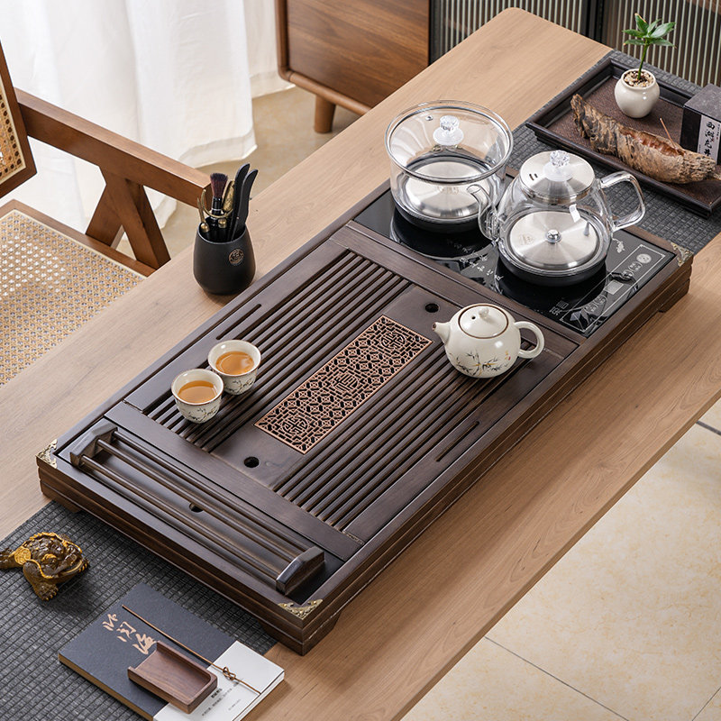 全自动一体实木茶盘茶台家用整套整套茶具
