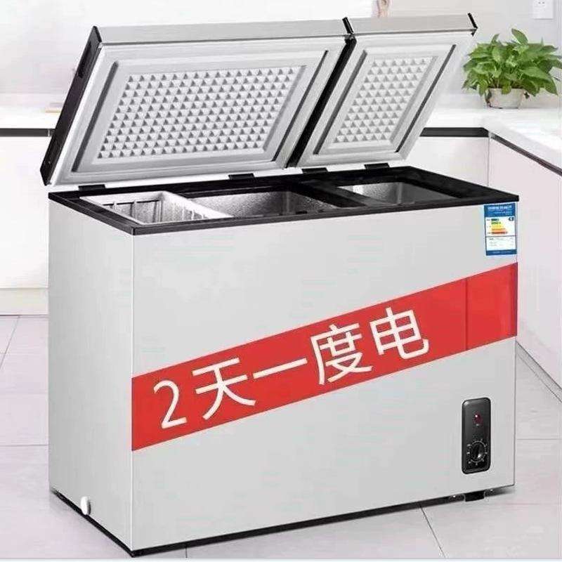 海尓无霜冰柜小型家用商用冷藏冷冻两用一级节能无霜省电冰箱