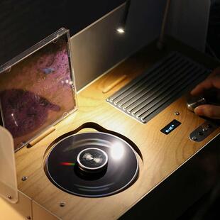 巫CD播放机 迷星 桌面CD音响 高保真高解析专辑CD机 氛围复古居家