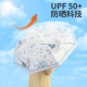 幕云双层双花黑胶加厚防晒雨伞女防紫外线遮阳折叠太阳伞晴雨两用