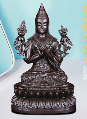 藏传纯铜麦彭仁波切佛像