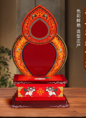 王师兄实木浮雕佛像底座佛龛供桌家用供奉座台橡胶彩绘菩萨神台