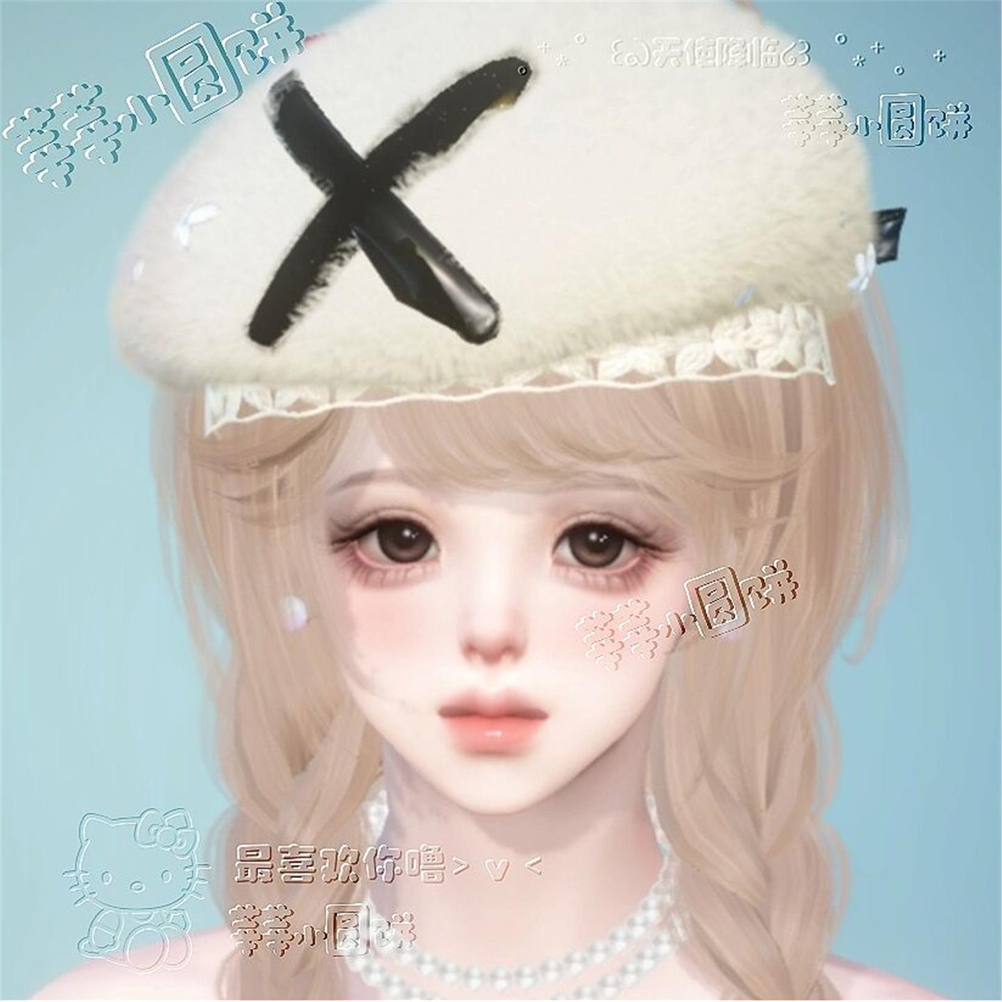 小雪降 莘莘小圆饼 逆水寒手游捏脸女通用