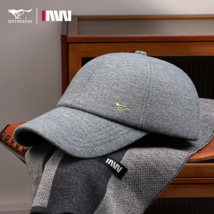 七匹狼男士高端品牌棒球帽秋冬季2025新款保暖爸爸中老年鸭舌帽子