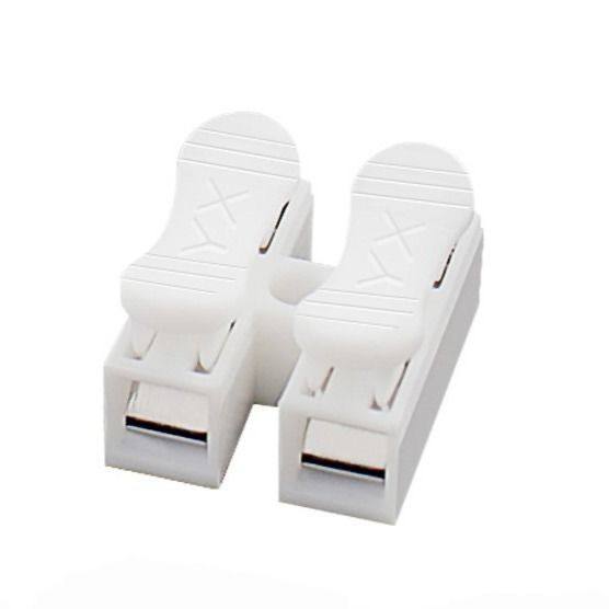 XY纯铜接线端子连接器卡子快速按压式弹簧对接接线器灯具2位CH23