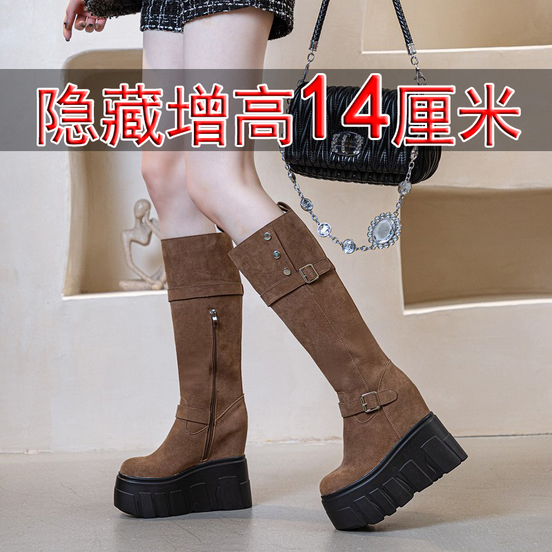 芭嫦葆2025新款高筒靴14cm