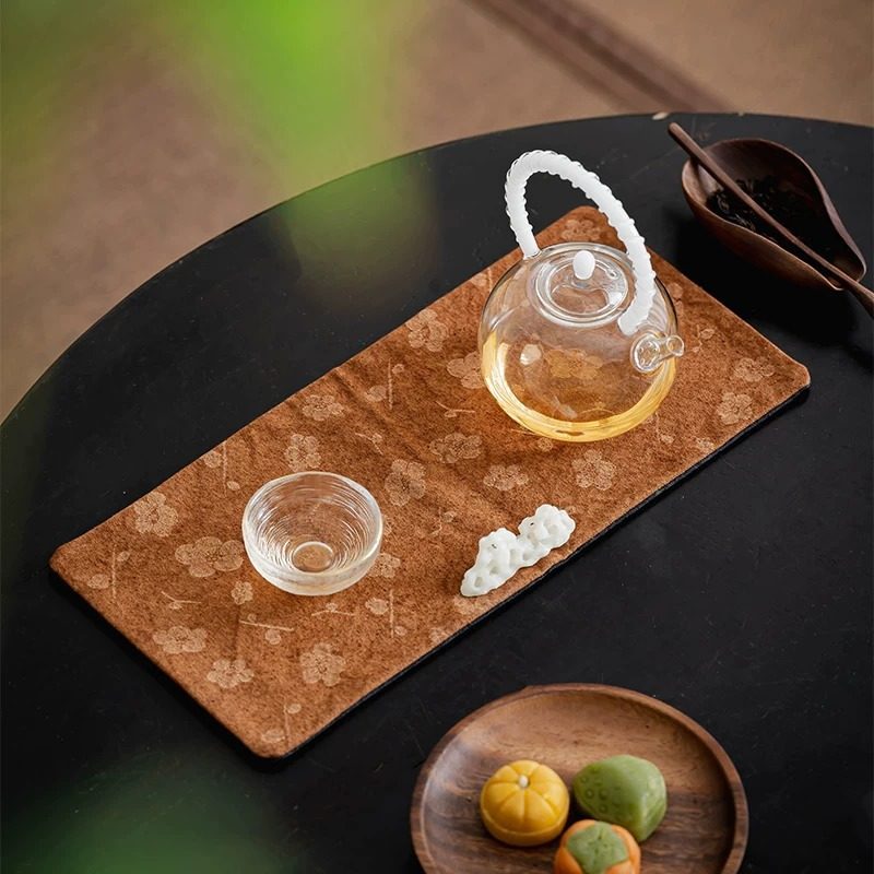 复古梅花烧花扎染茶席植染双面棉麻干泡席小号茶垫茶桌防水茶布垫,餐饮具,茶道/零配,淘宝优惠券,粉丝福利购,淘宝优惠卷