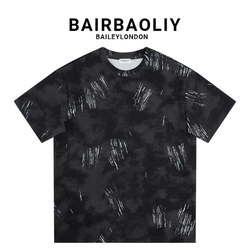 BAIRBAOLIY扎染涂鸦短袖T恤