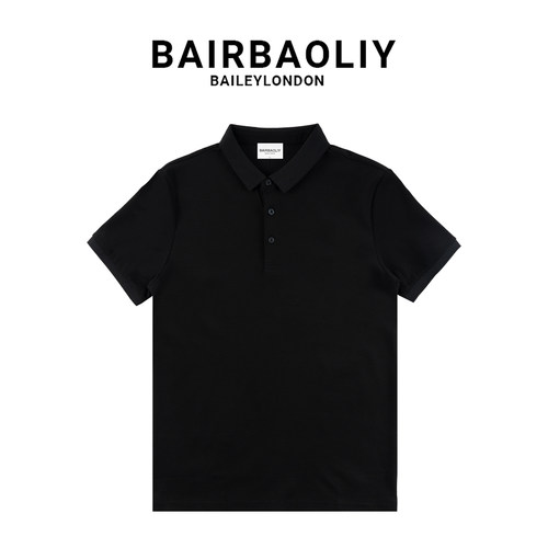 BAIRBAOLIY索罗纳珠地短袖POLO衫男春夏新款柔软亲肤透气翻领上衣