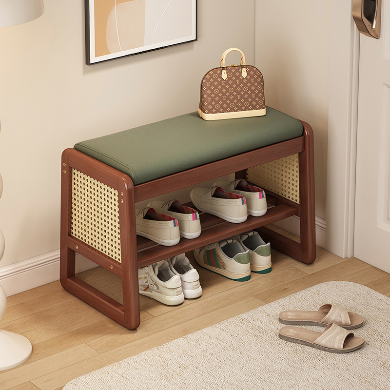 高端入户换鞋凳门口家用穿鞋凳玄B关中古进门凳子实木鞋柜可坐鞋