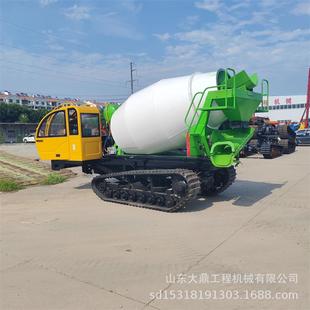 方履带罐车 水利农田用搅拌运输车农场混凝土搅拌车履带式