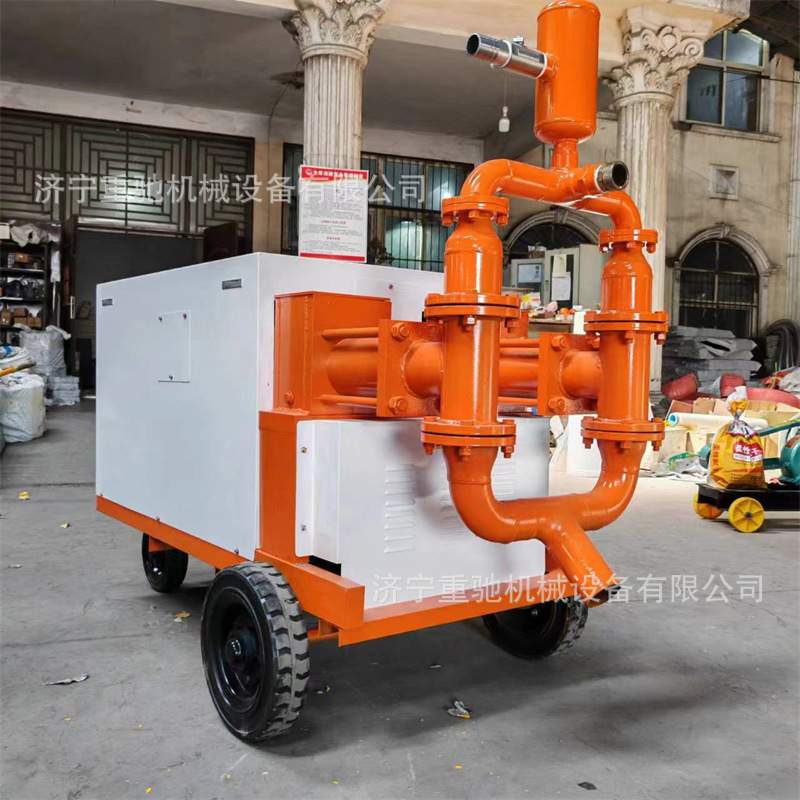 液压砂浆输送泵15KW高压水泥注浆泵隧道地基加固双缸砂浆注浆机