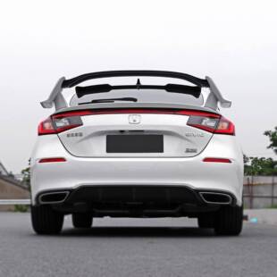 适用于23款十一代两厢思域型格改装TR尾翼前铲包围前唇百叶窗包角