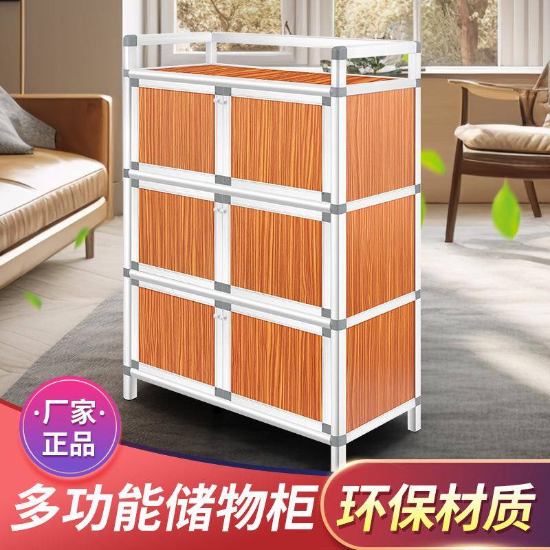 不生锈碗柜家用厨房橱柜收纳柜多功能经济型简易灶台储物置物架子