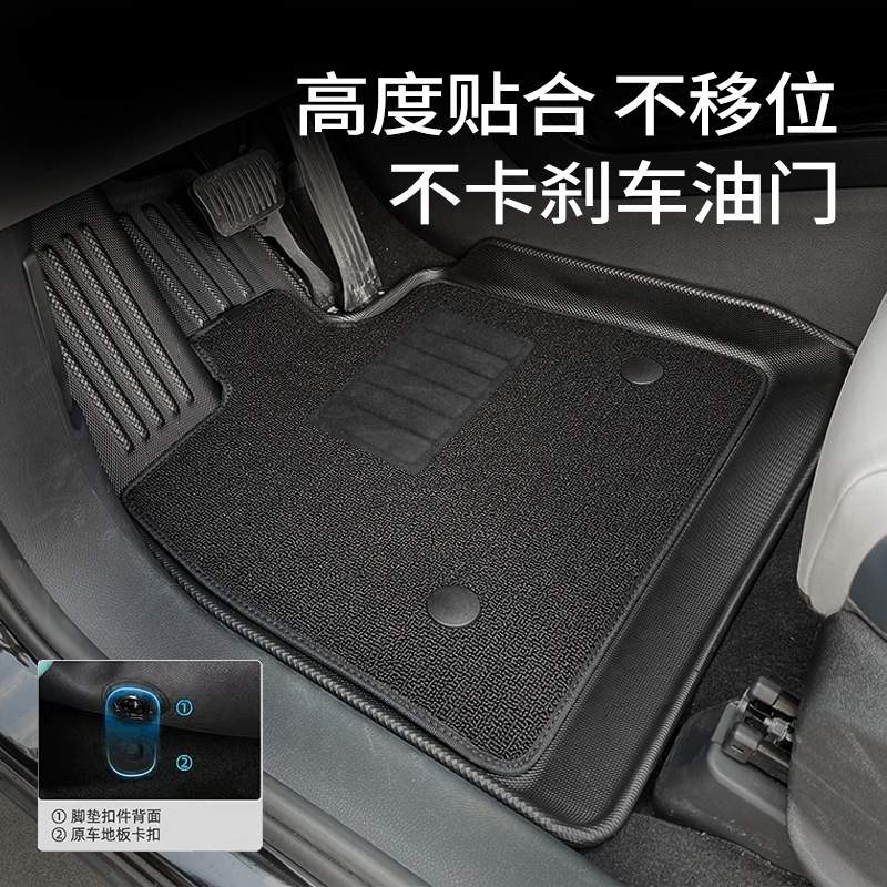 汽车脚垫适用于凯迪拉克CT6XT4XT66座XT5CT5舒适星河毯耐磨防滑