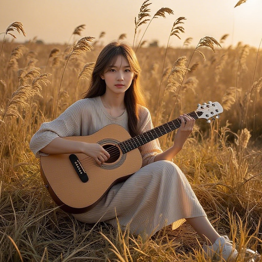 单板吉他38/40寸H桶民谣吉他女生新手初学者学生男入门吉它乐器