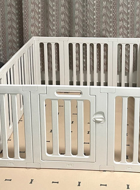 FIRE BOY白色树脂狗笼子室内小型犬中型犬幼犬简易安装宠物围栏