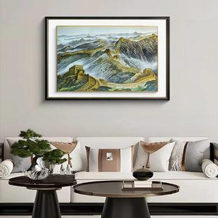 S3929靠背装饰画办公室山水画客厅挂画沙发靠背万万城80120