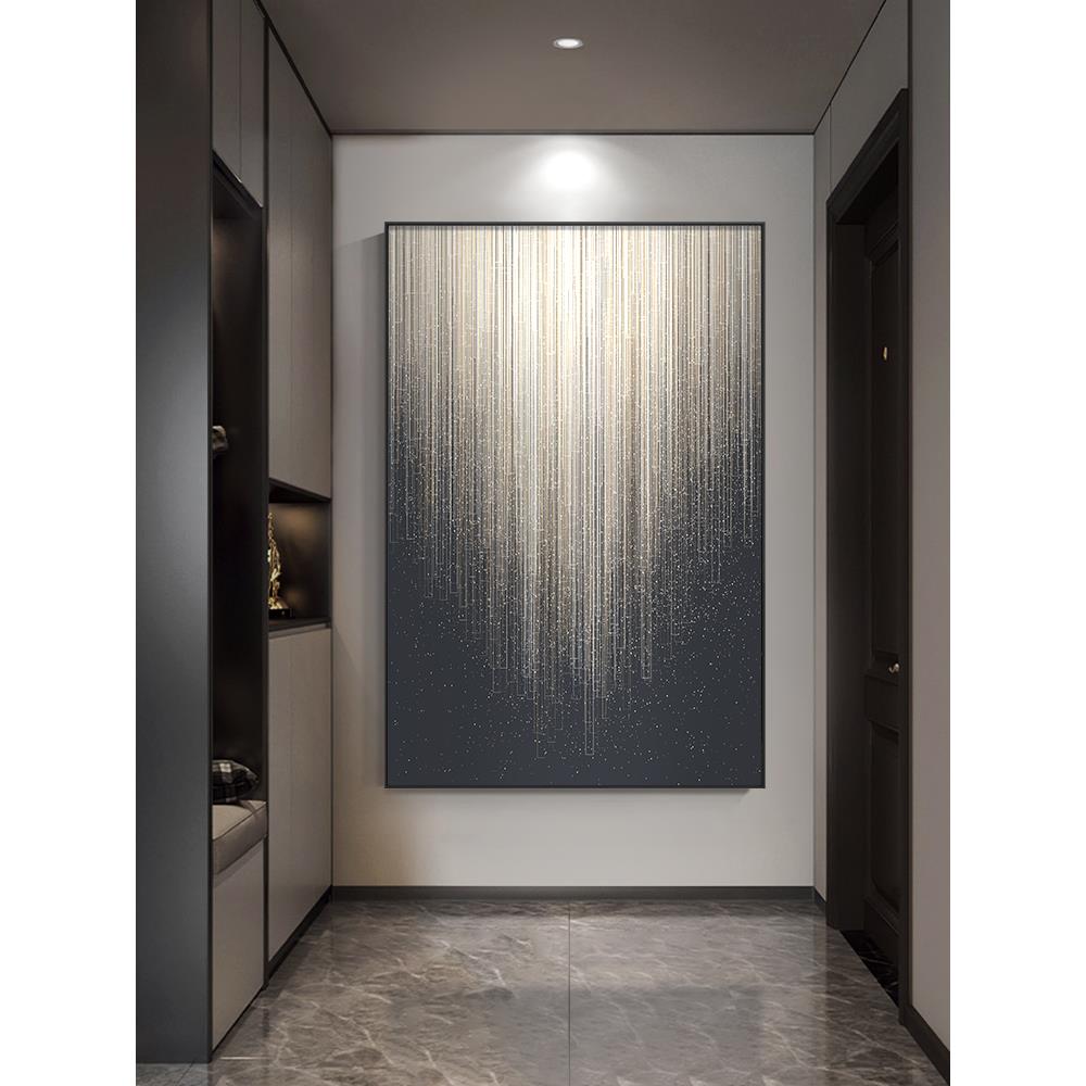 星空玄关装饰画高档大气走廊过道壁画极简轻奢客厅沙发背景墙挂画