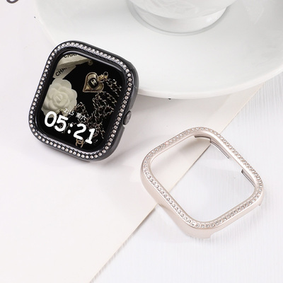 适用vivowatchgt手表保护壳iqoowatchgt仿镶钻边框壳VIVO手表壳全包智能运动保护套轻奢半包硬壳时尚表壳