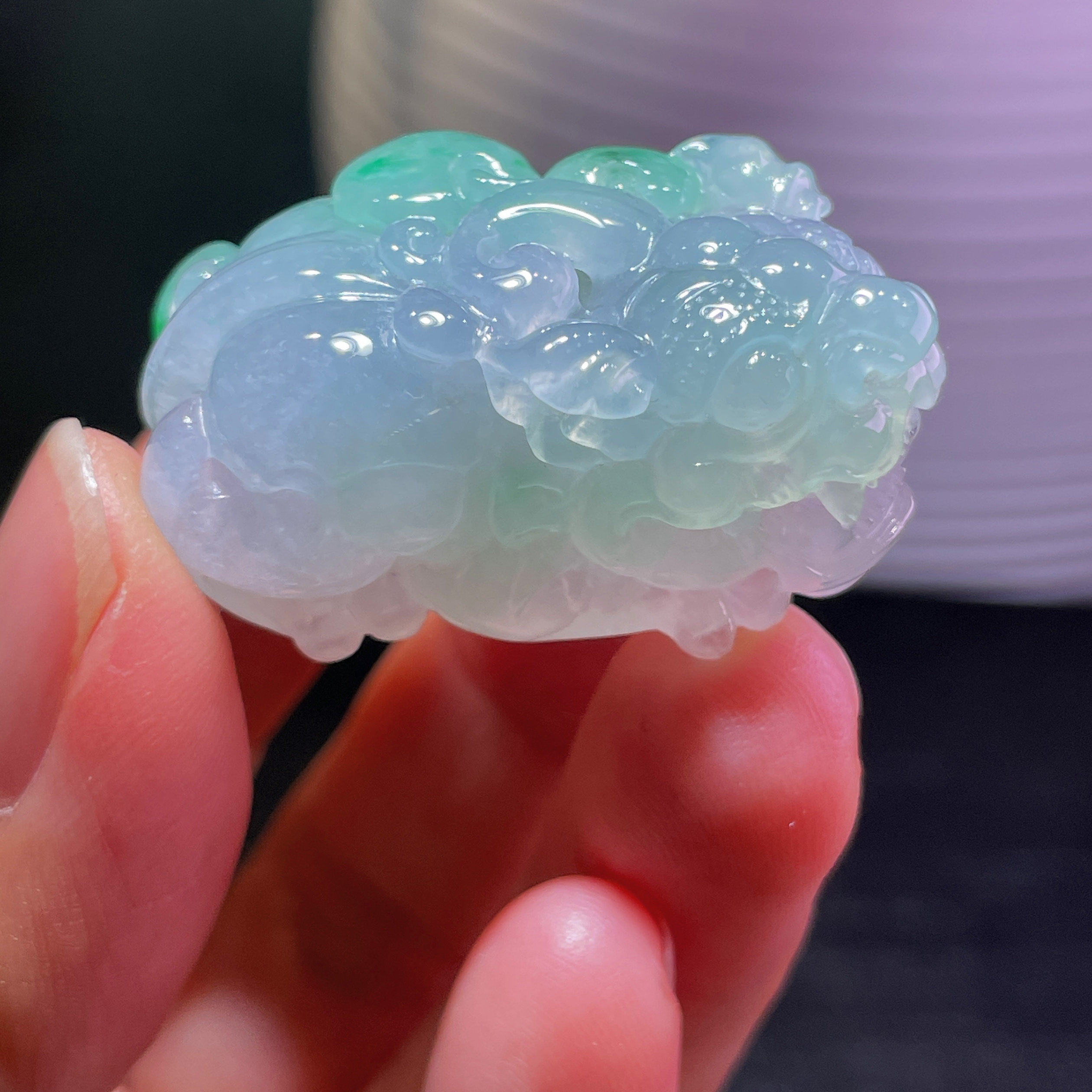 缅甸翡翠貔貅玉吊坠天然玉石A货冰糯种飘绿新款老坑正品礼物0530