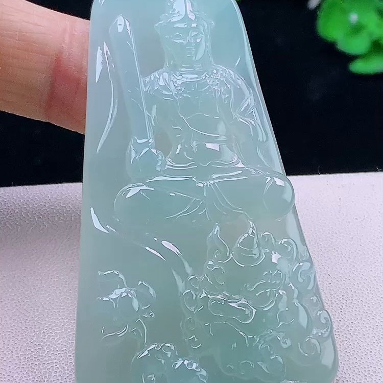 缅甸翡翠文殊玉吊坠天然玉石A货冰种正品礼物高档老坑证书0113,珠宝/钻石/翡翠,颈饰,淘宝优惠券,粉丝福利购,淘宝优惠卷