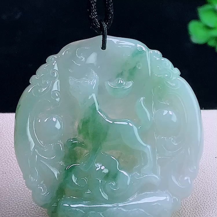 缅甸翡翠狗牌玉吊坠天然玉石A货冰种飘花礼物老坑证书正品0113,珠宝/钻石/翡翠,颈饰,淘宝优惠券,粉丝福利购,淘宝优惠卷