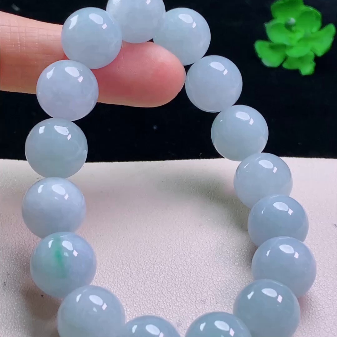 缅甸翡翠手串玉手串天然玉石A货